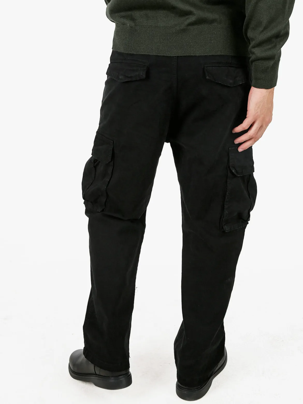 Tmk Pantaloni cargo baggy da uomo - nero
