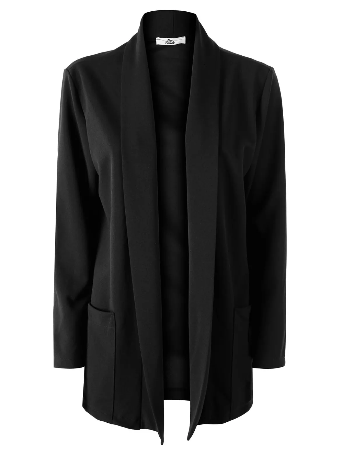 Top Trendy Blazer donna aperto - nero