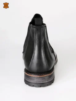 Tusichevali Stivaletti chelsea in pelle nero