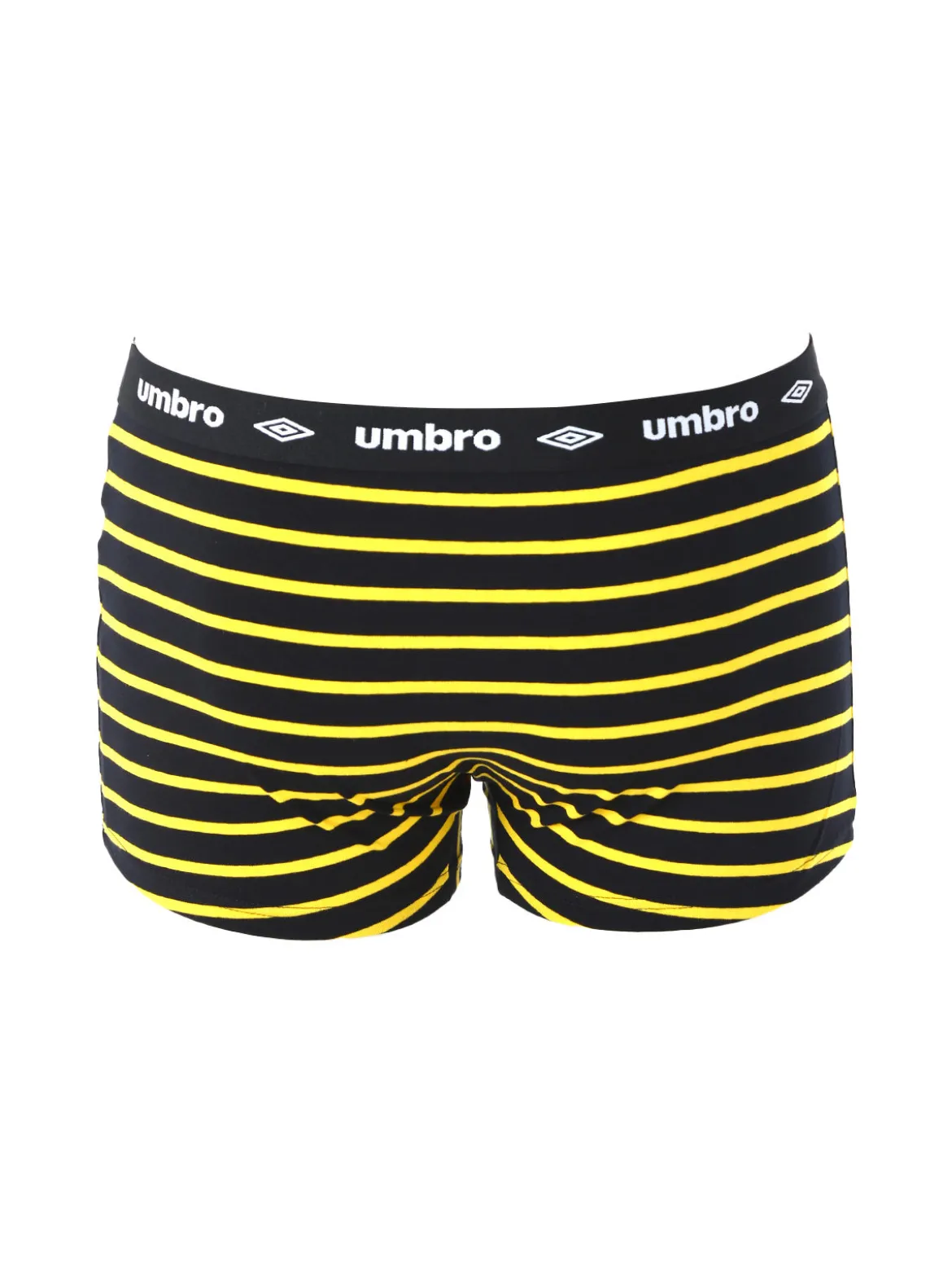Umbro Boxer da uomo rigati in cotone elasticizzato - giallo