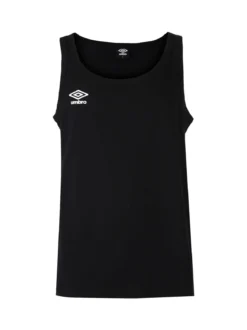 Umbro Canotta girocollo da uomo in cotone con logo - nero