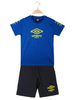 Umbro Completo corto da ragazzo in cotone con t-shirt e bermuda