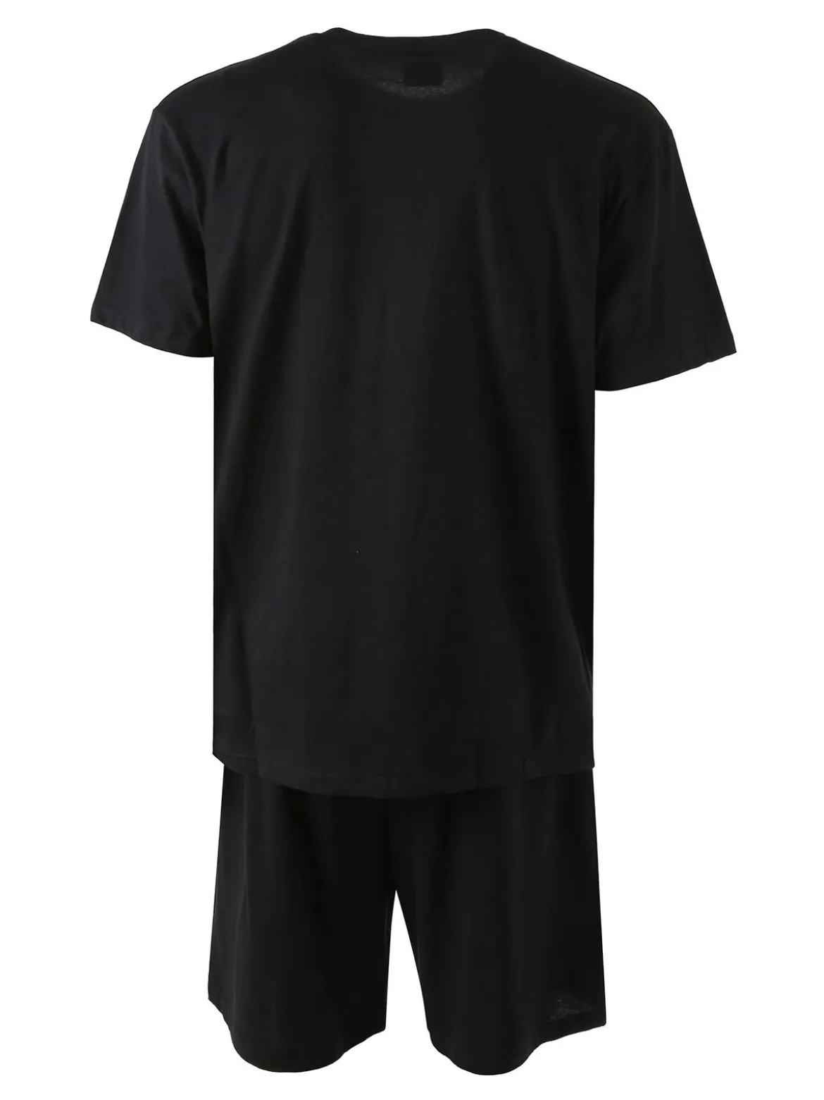 Umbro Completo corto da uomo sportivo in cotone con t-shirt e bermuda - nero