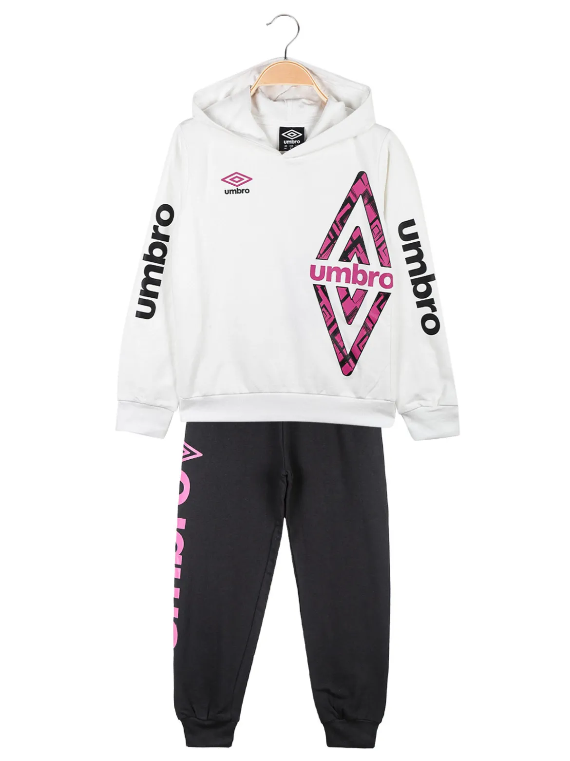 Umbro Completo tuta da bambina con cappuccio