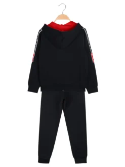 Umbro Completo tuta 2 pezzi da bambino con cappuccio e zip - blu scuro