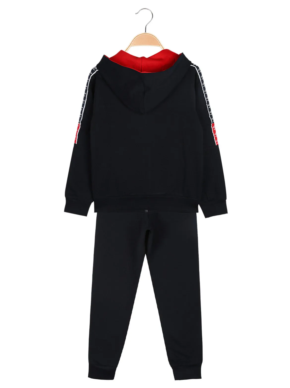 Umbro Completo tuta 2 pezzi da bambino con cappuccio e zip - blu scuro