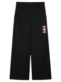 Umbro Completo tuta 2 pezzi da ragazza con felpa cropp e pantaloni a zampa - verde chiaro