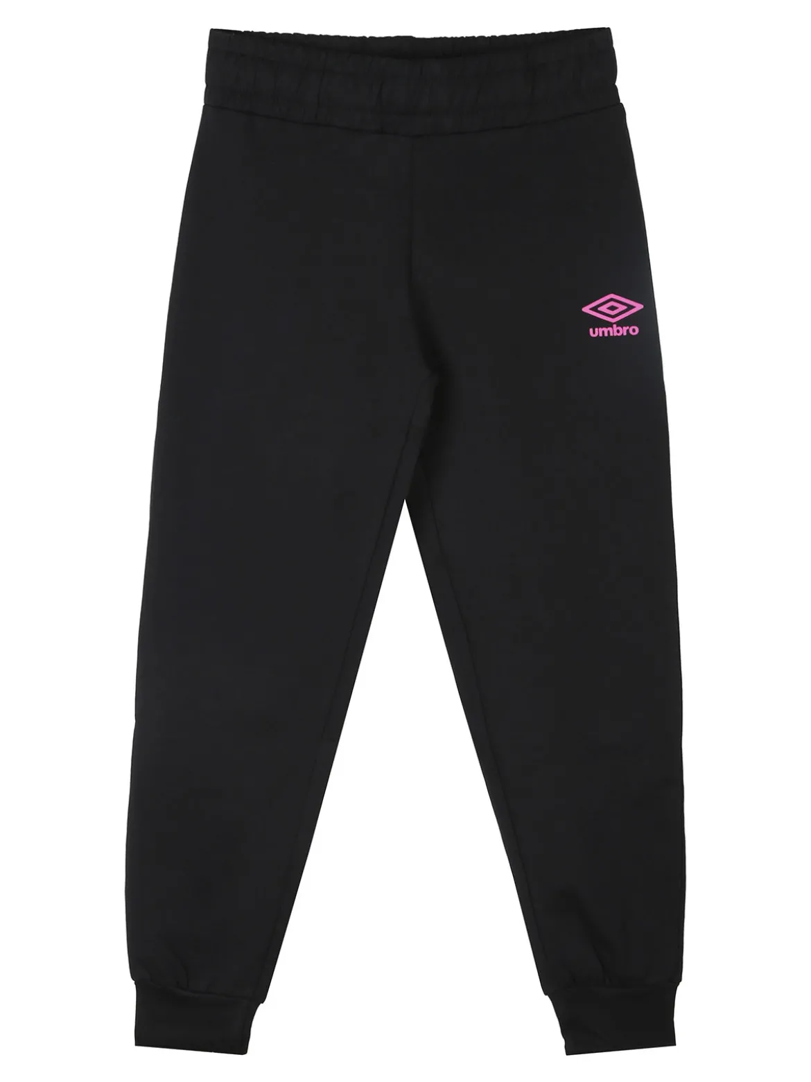 Umbro Completo tuta 2 pezzi da ragazza con interno felpato e stampa logo - nero