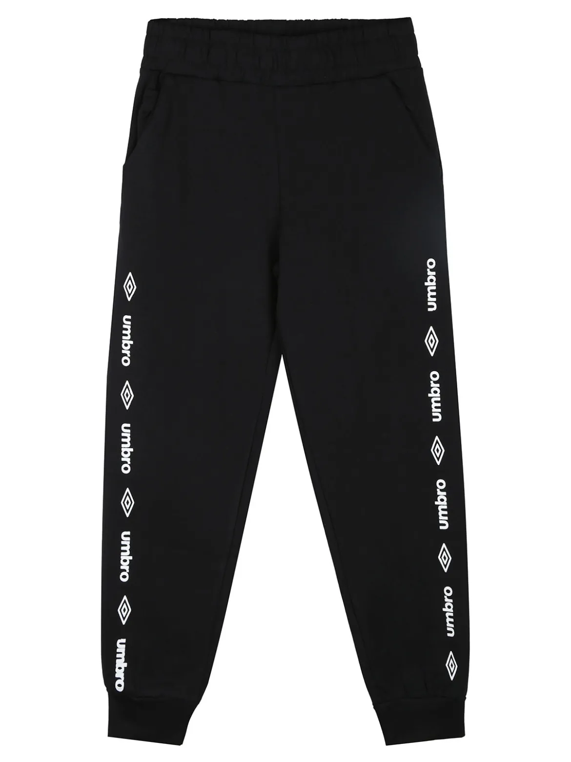 Umbro Completo tuta 2 pezzi da ragazzo con cappuccio e zip - nero