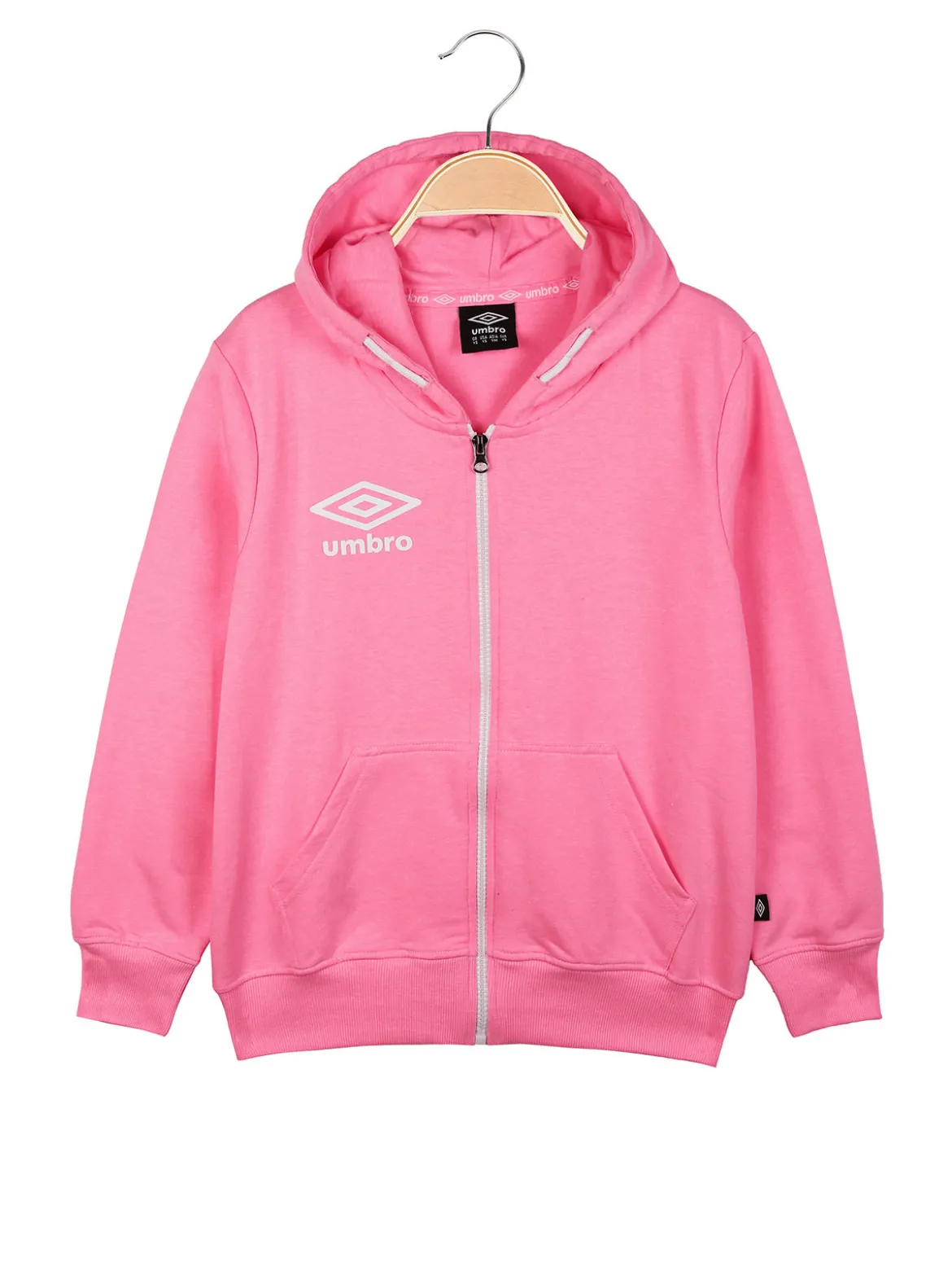 Umbro Felpa da ragazza con zip e cappuccio