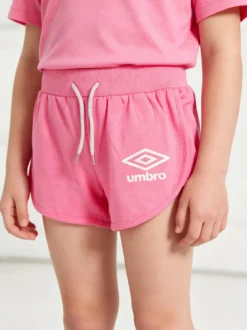 Umbro Shorts fluo da ragazza in cotone