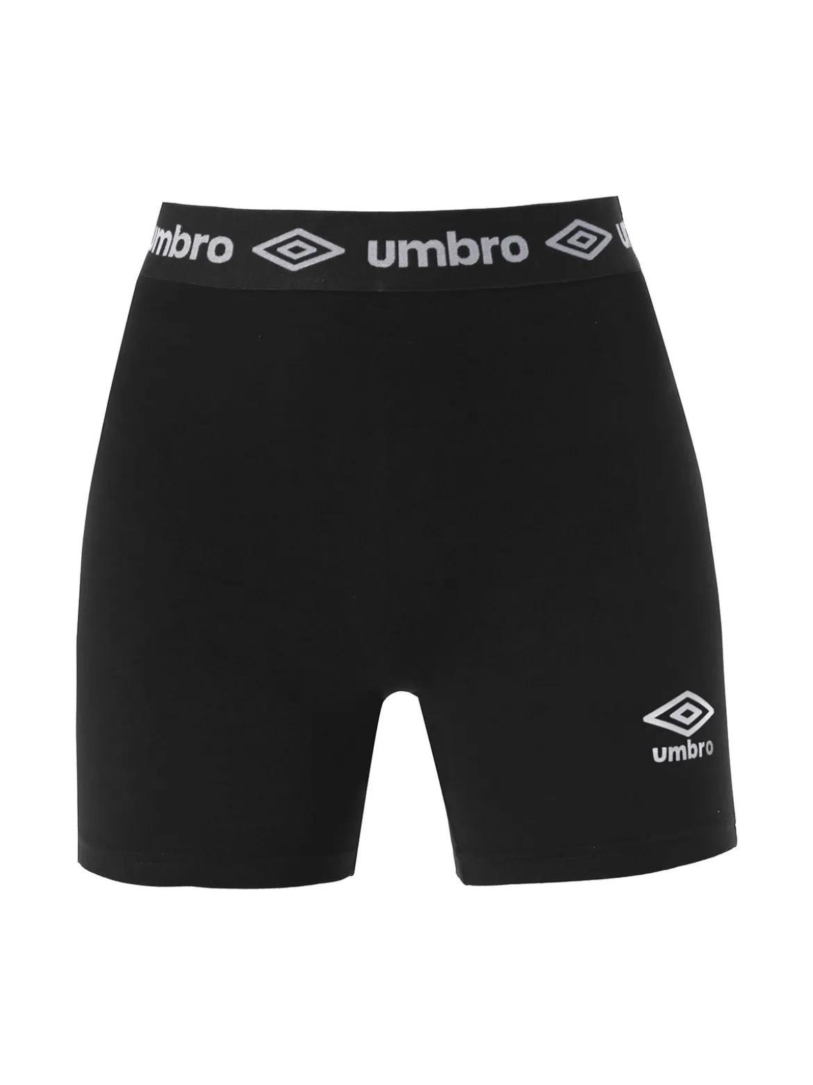 Umbro Shorts sportivi da donna in cotone elastico - bianco