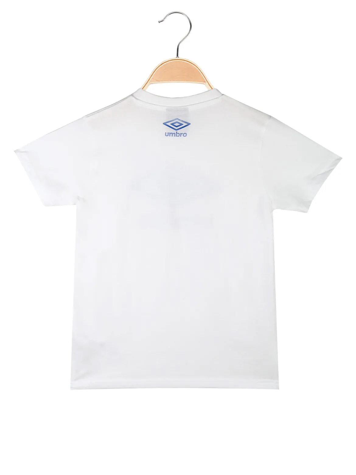 Umbro T-shirt da ragazzo in cotone con logo - bianco