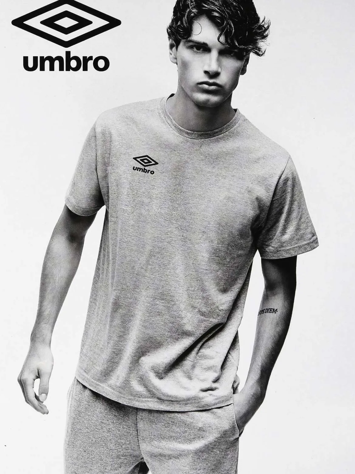 Umbro T-shirt uomo girocollo in cotone