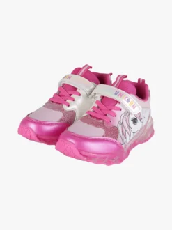 Unicorn Sneakers da bambina con strappo e luci