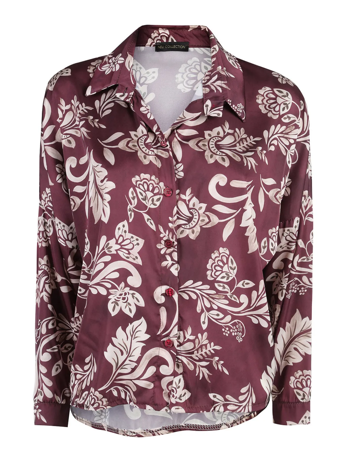 Unique Camicia donna a fantasia - bordeaux