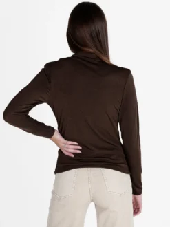 Unique Maglia donna accollata a maniche lunghe