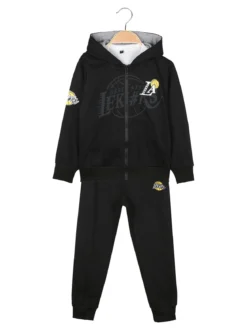 Urchin Completo 3 pezzi da ragazzo con cappuccio e zip - nero