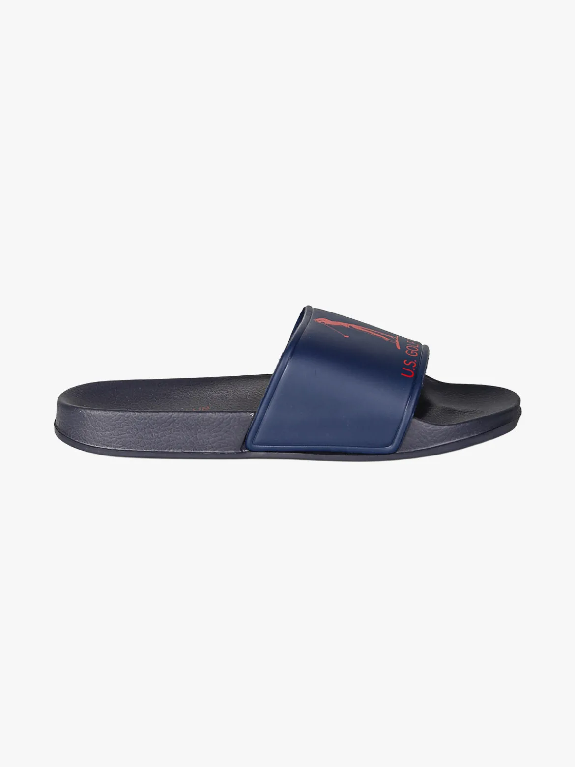 U.S. Golf Club Ciabatte da uomo in gomma con fascia larga - blu scuro