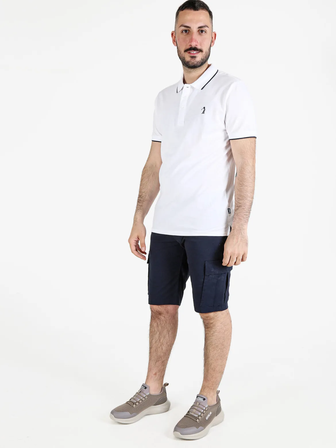U.S. Golf Club Polo da uomo in cotone a maniche corte