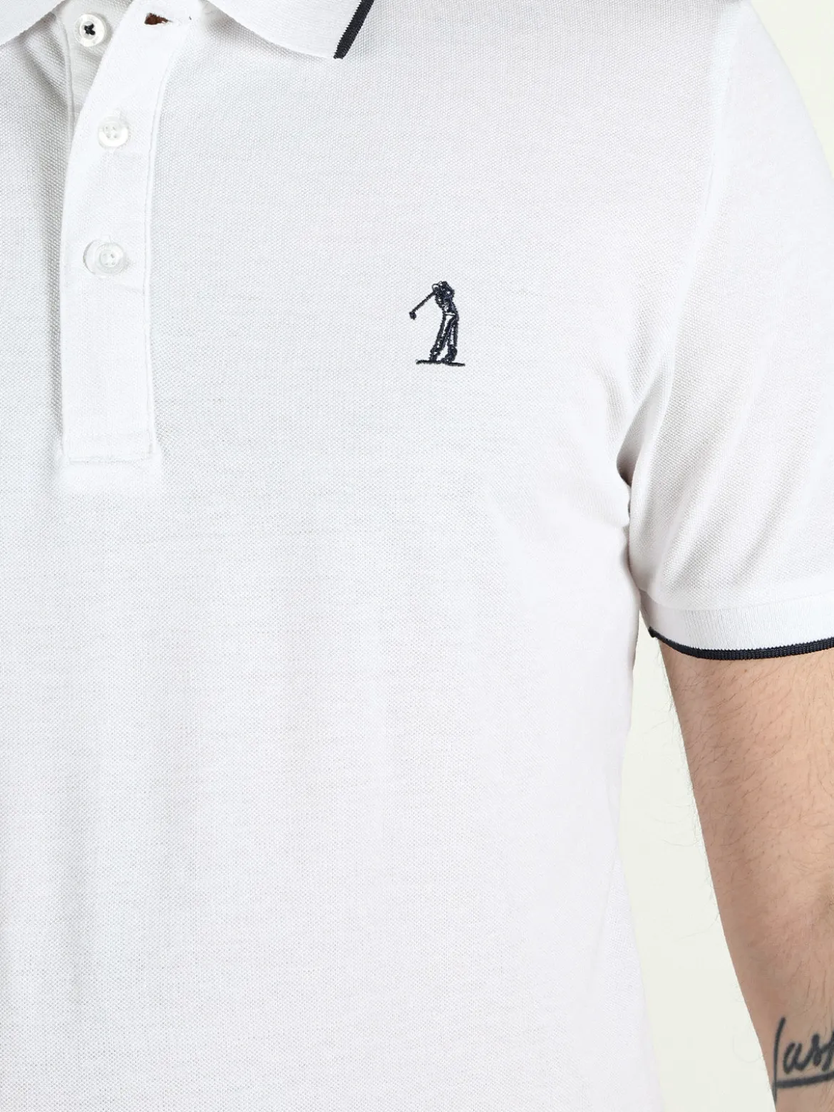 U.S. Golf Club Polo da uomo in cotone a maniche corte