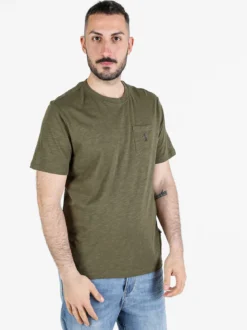 U.S. Golf Club T-shirt uomo in cotone con taschino
