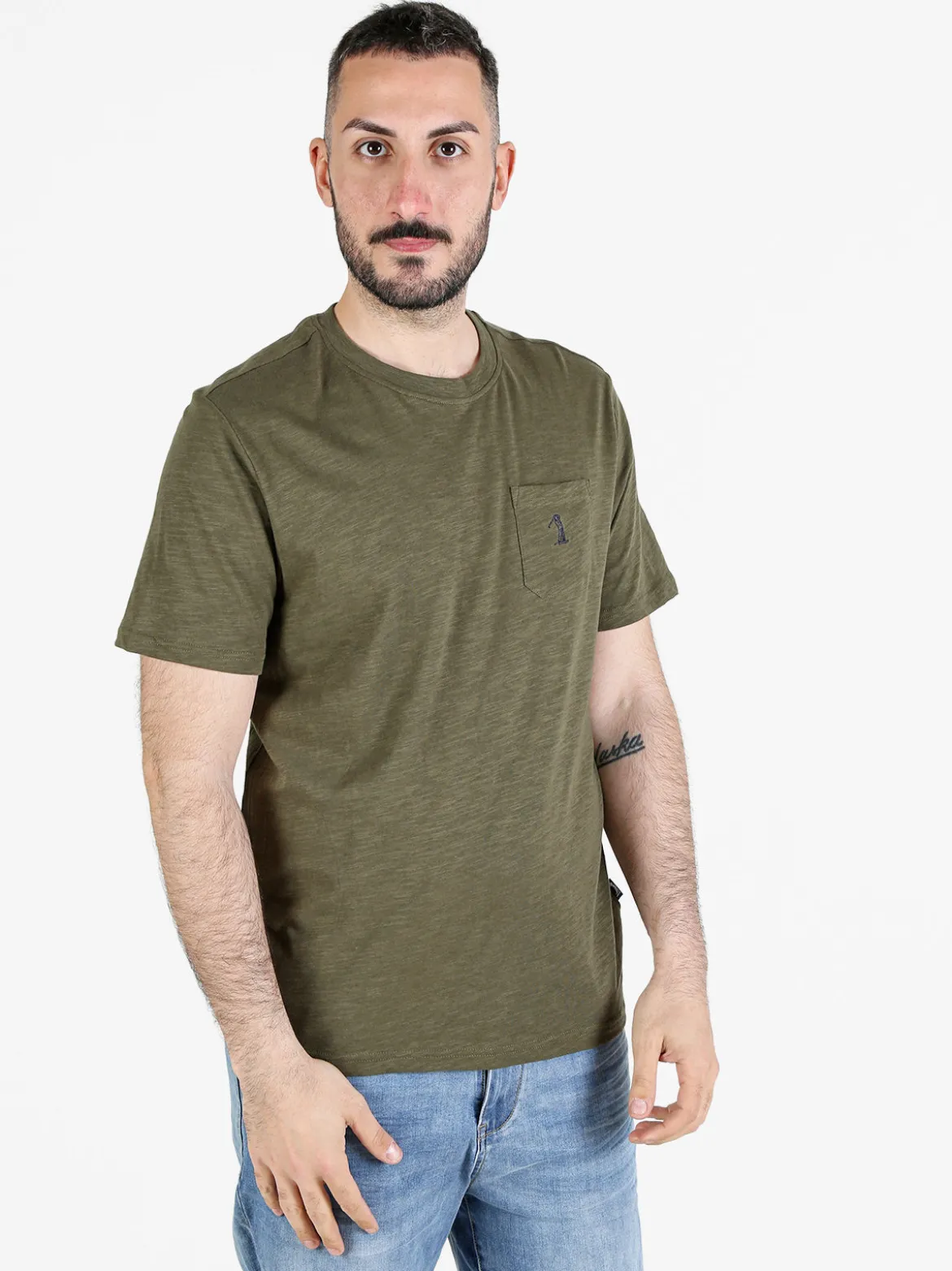 U.S. Golf Club T-shirt uomo in cotone con taschino