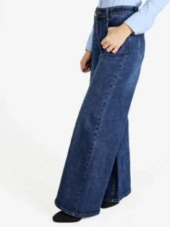 Vale Denim Jeans donna a gamba larga - jeans