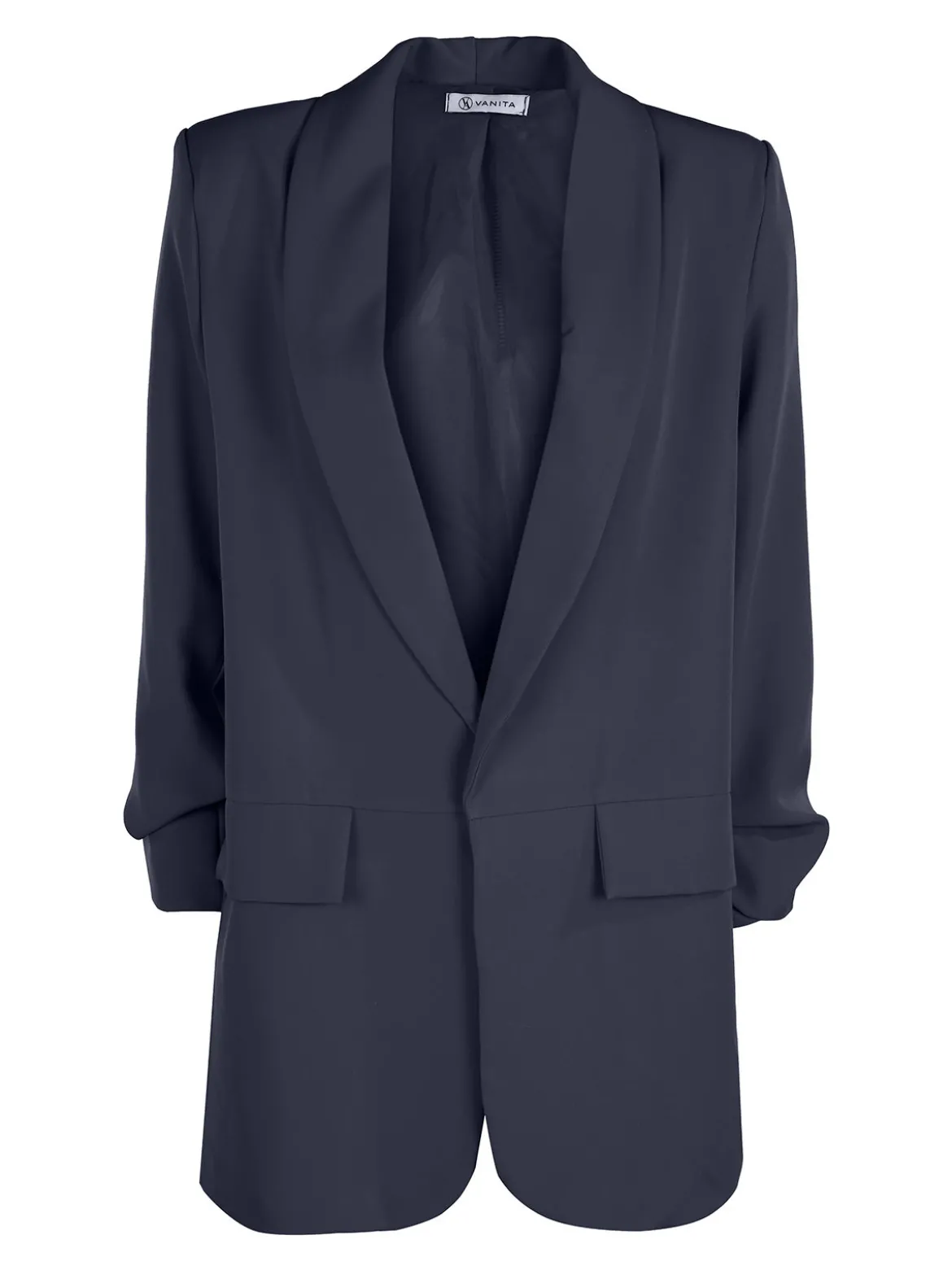 Vanita Blazer donna aperto con maniche arricciate