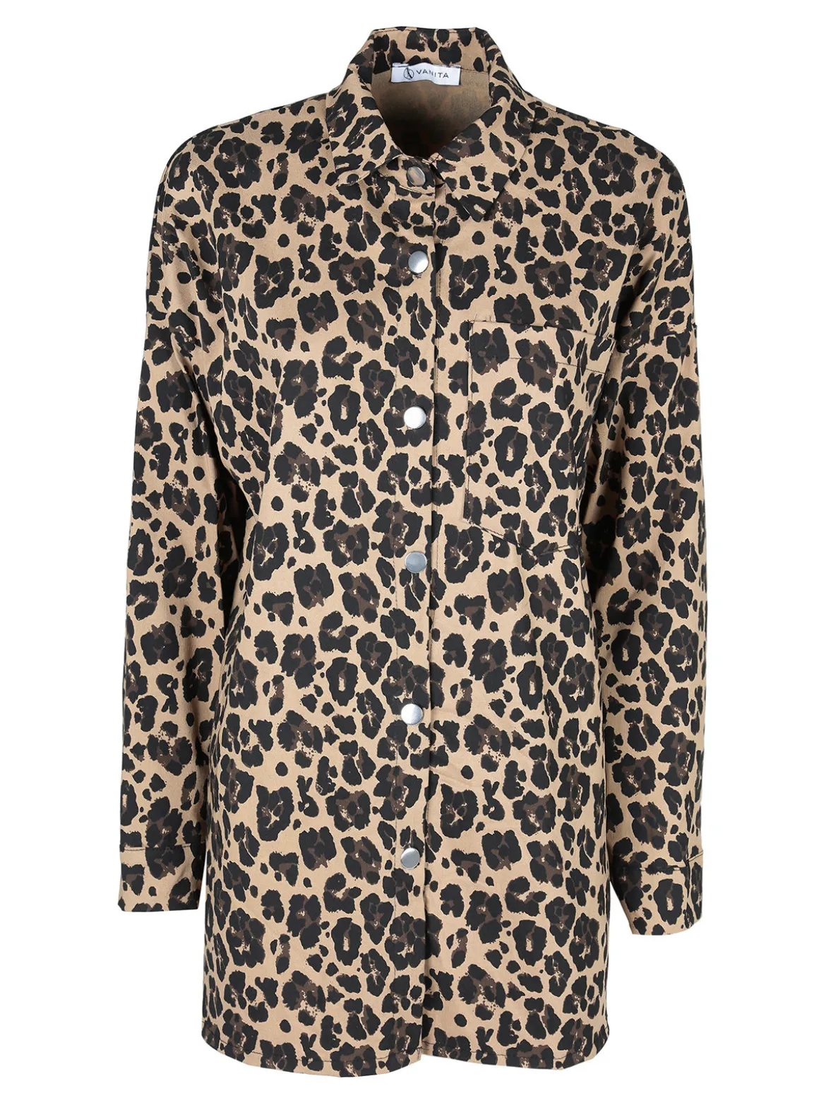 Vanita Giacca camicia lunga da donna maculata
