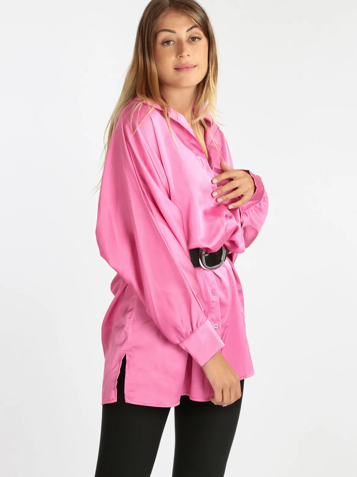 Vanita Maxi camicia donna con manica a pipistrello