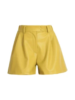 Vanita Shorts da donna in ecopelle