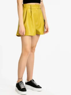 Vanita Shorts da donna in ecopelle
