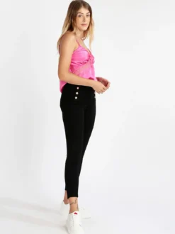 Vanita Top donna effetto raso