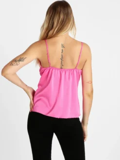 Vanita Top donna effetto raso