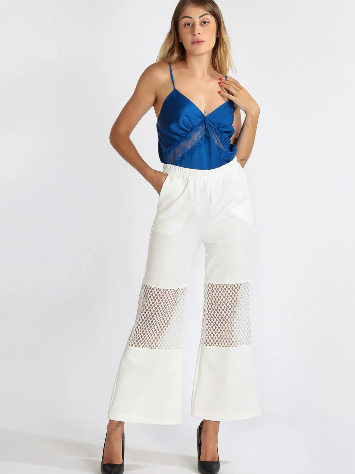 Vanita Top donna effetto raso