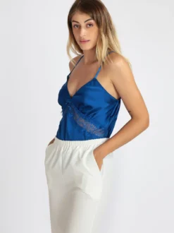 Vanita Top donna effetto raso