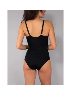 Verde Veronica AR40 Body donna con pizzo senza ferretto coppa D - nero