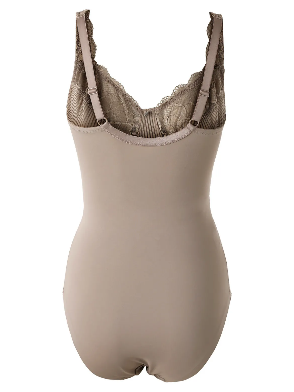 Verde Veronica AR40 Body donna con pizzo senza ferretto coppa C - fango