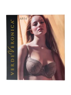Verde Veronica AR14D Reggiseno preformato imbottito con ferretto coppa D - nero