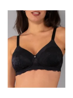 Verde Veronica AR16 Reggiseno imbottito preformato senza ferretto coppa C - nero