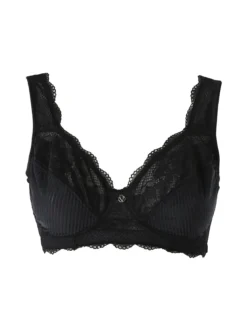 Verde Veronica AR10 Reggiseno preformato con pizzo senza ferretto coppa C - nero
