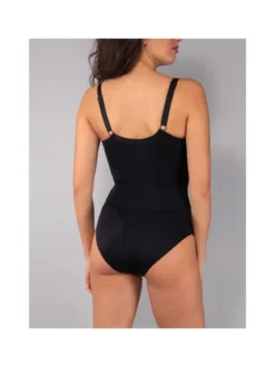Verde Veronica DR42 Body donna francese con ferretto coppa C - nero