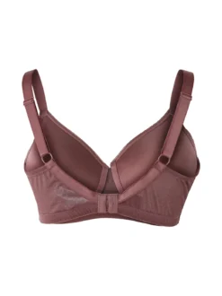 Verde Veronica DR16 Reggiseno donna imbottito senza ferretto coppa D - bordeaux