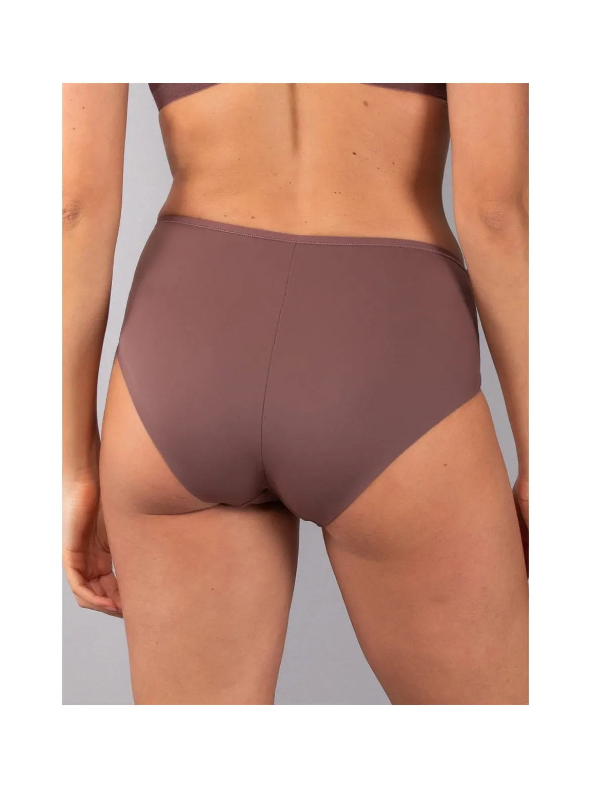 Verde Veronica DR35 Slip donna a vita alta con pizzo - bordeaux