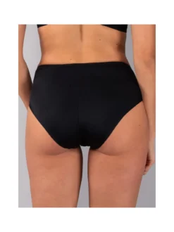 Verde Veronica DR35 Slip donna a vita alta con pizzo - nero