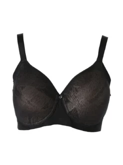 Verde Veronica OD16 Reggiseno donna con coppe imbottite senza ferretto COPPA D - nero