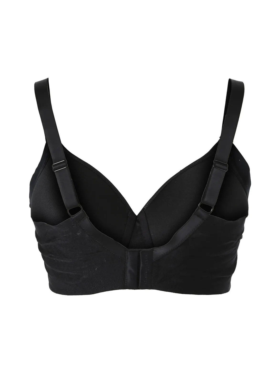 Verde Veronica OD16 Reggiseno donna con coppe imbottite senza ferretto COPPA D - nero