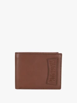Wampum Portafoglio in pelle uomo con scritta