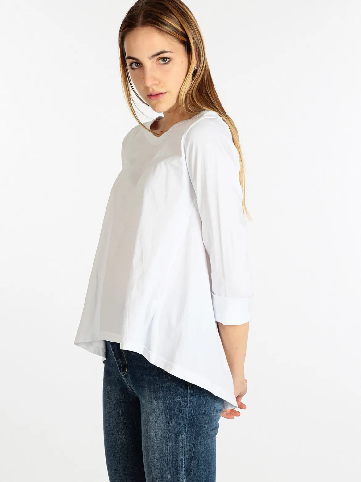 Wendy Trendy T-shirt manica lunga donna in cotone